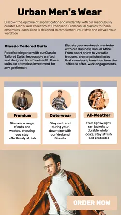 Urban Men's Wear Display