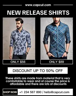 Shirts For Male Sale Promotion