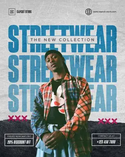 Streetwear Brand New Collection Instagram Post