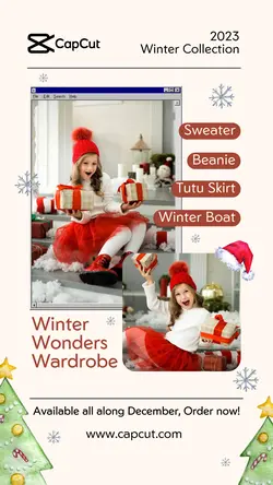 Kids Fashion Christmas New Collection Product Instagram Story