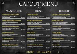 Menu Restaurant Landscape