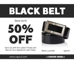 Black Belt Promotion Facebook Post