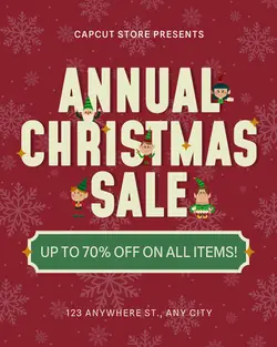 Annual Christmas Sale Poster