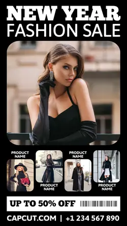 New Year Fashion Sale Instagram Story