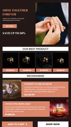 Black Wedding Rings Promotion for Instagram Story