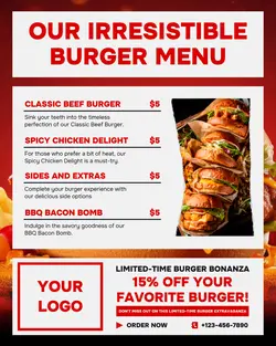 Food Burger Menu Instagram Post 2