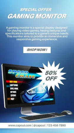 Electronic Monitor Sale Instagram Story