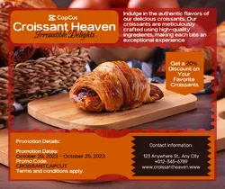 Food Croissant Promotion Facebook Post