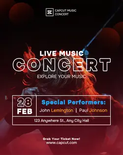 Live Music Concert Poster