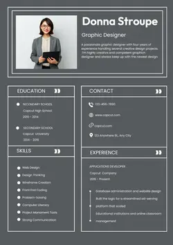 Business Resume Graphic Designer