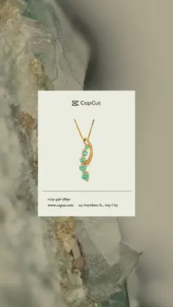 Jewelry Necklace Product display Minimalist 