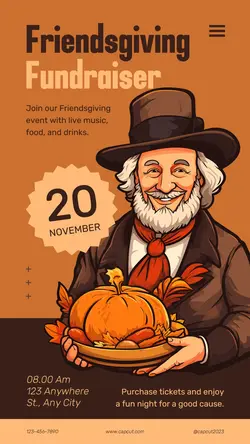 Thanksgiving Charity Event Instagram Story