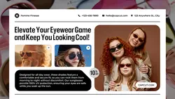 Fashion Sunglasses Promotion Twitter Post