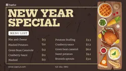 New Year Special Menu List Twitter Post