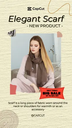 Scarf Product Instagram Minimalist