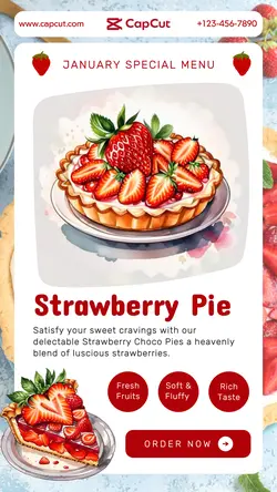 Food and Beverage Pie display Instagram Story