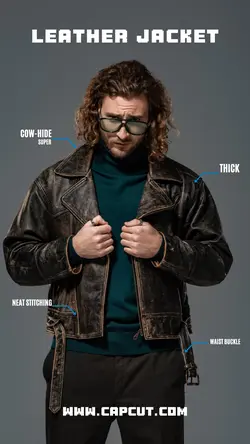 Leather Jacket Product Display Instagram Story