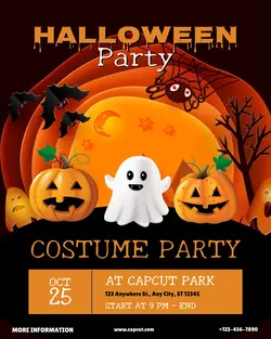 Entertainment Halloween  Party Even Promotion