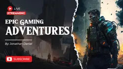 Youtube Thumbnail - Live Stream Gaming Vlog