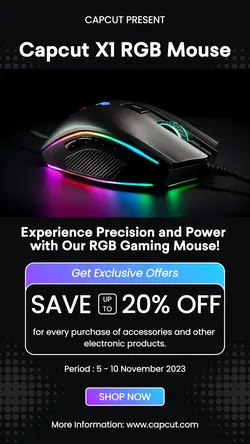 Mouse RGB Electronics Display Instagram Post