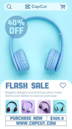 Flash Sale Headsets Promotion Page