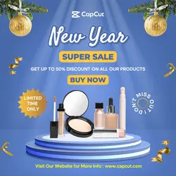 Untitled imageNew Year Super Sale Cosmetic Products Discount Instagram Post