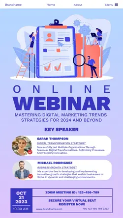 Business Online Webinar Instagram Story