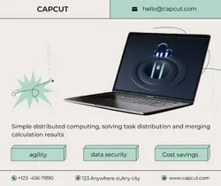 Business cloud  computing application Minimalist 