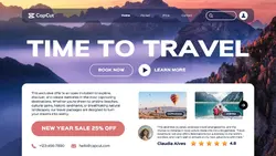 Travel New Year Sale Promotion Website