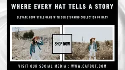 Fashion Hat Display Twitter Post
