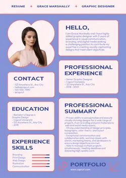 Business Graphic Designer Resume