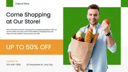 Grocery Store Promotion Twitter Post