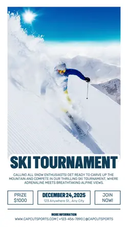 โป๏ธ Ski Tournament Promotion Instagram Story