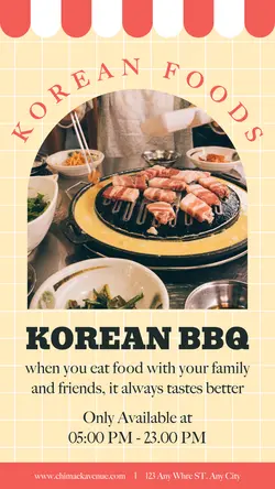 Korean Food Industry Promotion Instagram Post