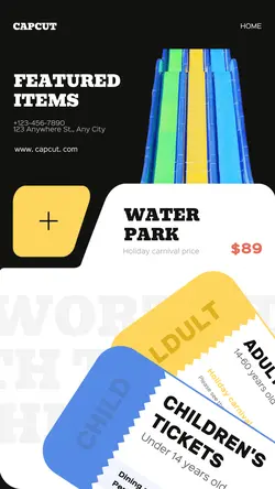 Entertainment Water park Discount Modern