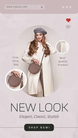 Soft Color Outfit Product Display Minimalist