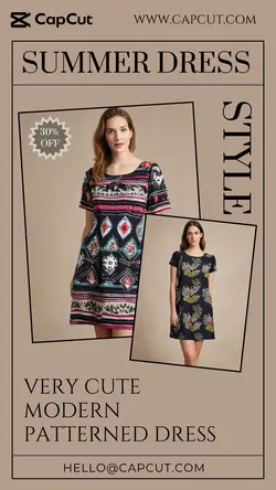 Summer Dress Sale Promotion Story Tiktok