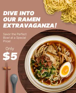 Ramen poster Instagram Post