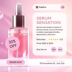 Serum Skincare Instagram Post