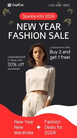new year's day clothing promotion festive