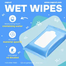 Maternal Wet wipes Instructions Cute