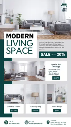 Furniture Modern Living Space Promotion