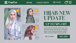 Hijab fashion promotion page