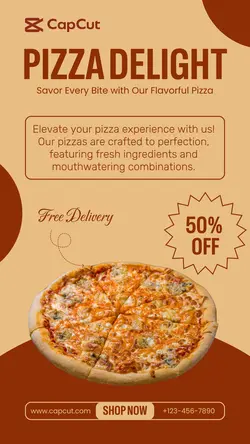 Pizza Delight Food Promotion Instagram Story