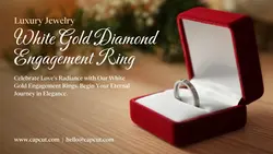 Fashion Industry Jewelry White Gold Diamond Engagement Ring