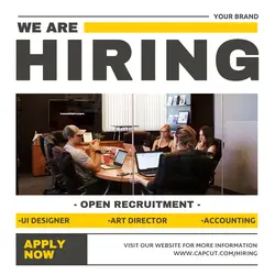 Flat Urban Modern Hiring Instagram Post