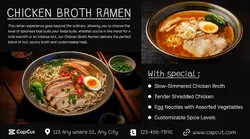 food and beverage ramen product display