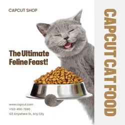 Cat Food Product Display Instagram Post
