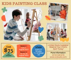 Other Industry Education Art Class Facebook Post