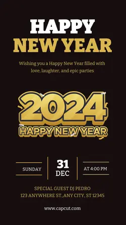 Happy Newyear Instagram Story